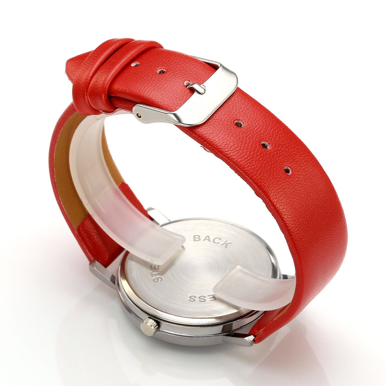 JSDDE Montre Femme Montre Chat Fille Animale Rétro Bracelet en PU Analogue Quartz