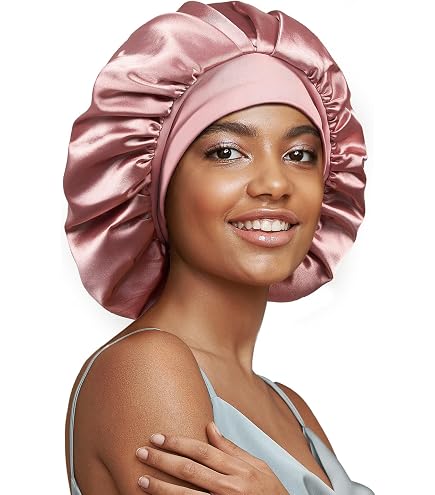 Amazon.com: LitBear 100% Mulberry Silk Bonnet for Sleeping  display picture 3