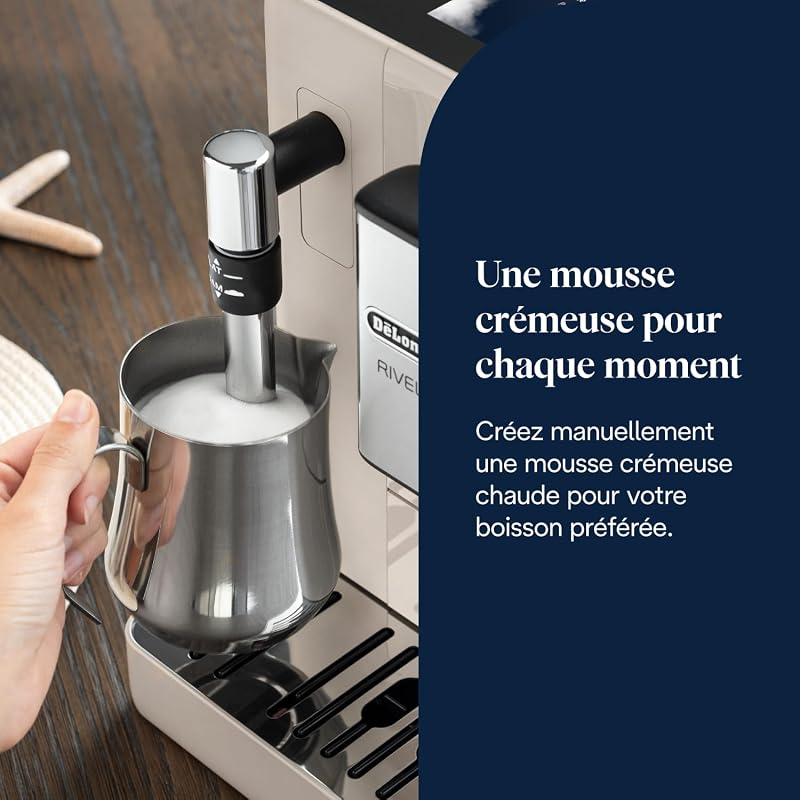 Rivelia - Machine à Café Automatique 8 Boissons Beige