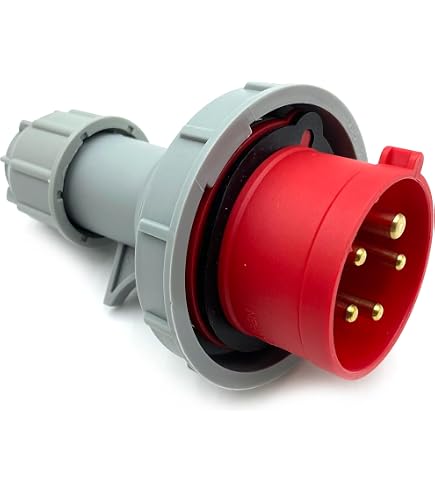 MASO Industriestecker-Steckdose 32A 220V IP44 Blau – Wasserdichter 3-poliger Steckverbinder Für Werkstatt & Outdoor