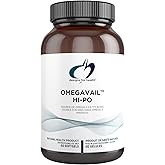 Designs for Health OmegAvail Hi-Po - TG (Triglyceride) Omega-3 Fish Oil Supplement, 1500mg EPA/DHA per Serving with Lemon + V