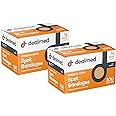 Dealmed Sheer Plastic Spot Bandages – 7/8” Small Round Sterile Strips, Adhesive Outer with Non-Stick Pad, Latex Free, Wound Care for First Aid Kit, 100 per Box (2 Pack)