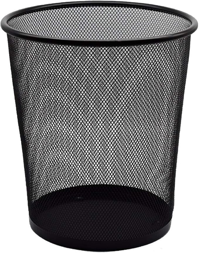 Huhn Bote de Basura Cubo de Basura de Metal, Papelera de Oficina con