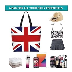 YSBYEIU Cute Uk Flag Tote Bag For Women Men Gifts