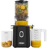 Omega Cold Press Juicer – Slow Masticating Hands Free Juicer Machine for Vegetables and Fruits with Wide Mouth Hopper for Whole Recipe Batch Juicing, Time Saving Series, Easy to Clean, 150-Watt Motor