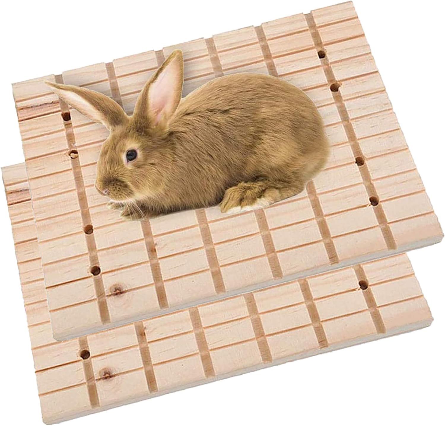 Scratchboard Rabbit PINVNBY Rabbit Claws Scratching Board Bunny Wooden Grinding Deck Small ...