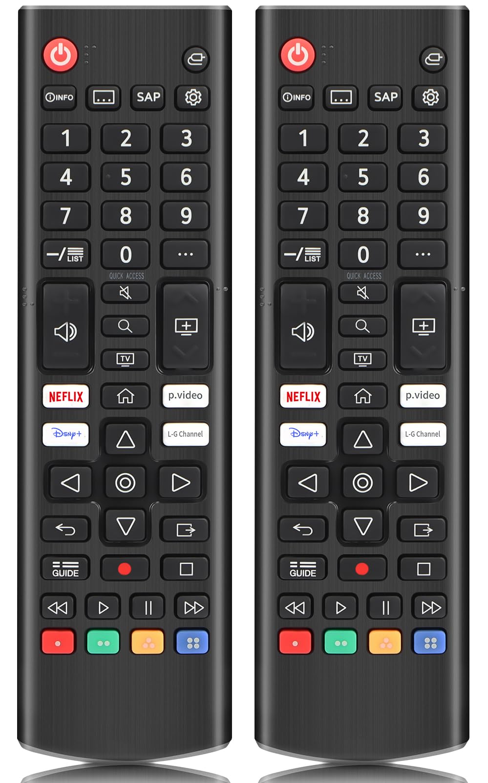 Photo 1 of (2-Pack) for LG Smart TV Remote Control Replacement, Compatible with All LG LED/LCD/OLED//QNED/UHD Smart TVs (AKB76040302)