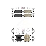 AmeriBRAKES Front Rear Ceramic Disc Brake Pads Kit