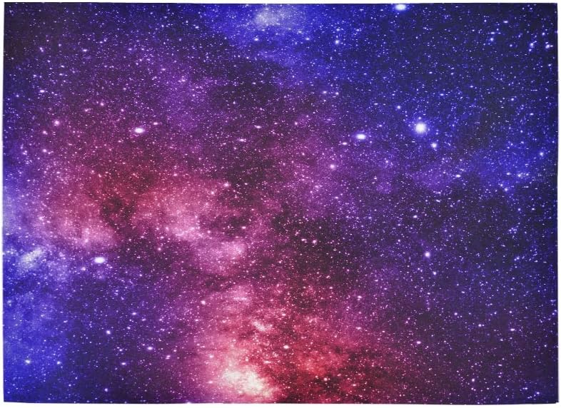 Área Alfombrilla Espacio exterior Galaxy Stars Azul marino Púrpura