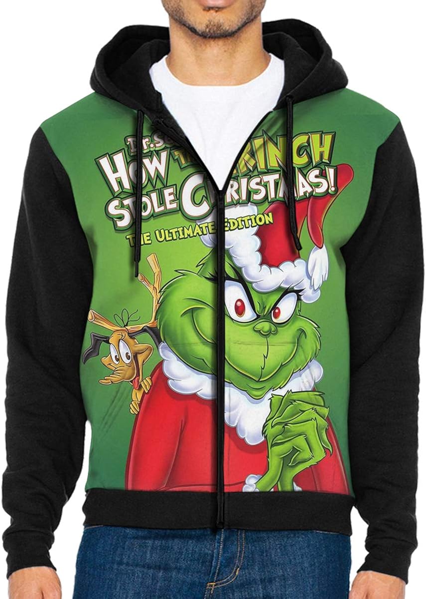 CaloCCD Men's Casual Jackets HowTheGrinchStoleChristmas Funny