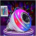 AIDENOEY LED Music Light Bulb with Built-in Bluetooth Speaker,E26 Base Wireless12W Single Smart Light Bulb,Remote Control White+RGB Colors Speaker Bulb for Party, Home, Christma Decorations
