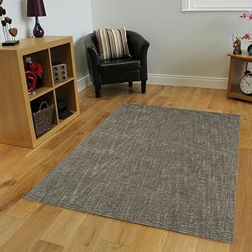 Amazon Com The Rug House Tweed Modern Contemporary Durable Soft Warm New Zealand Wool Plain Taupe Living Room Rugs Furniture Decor