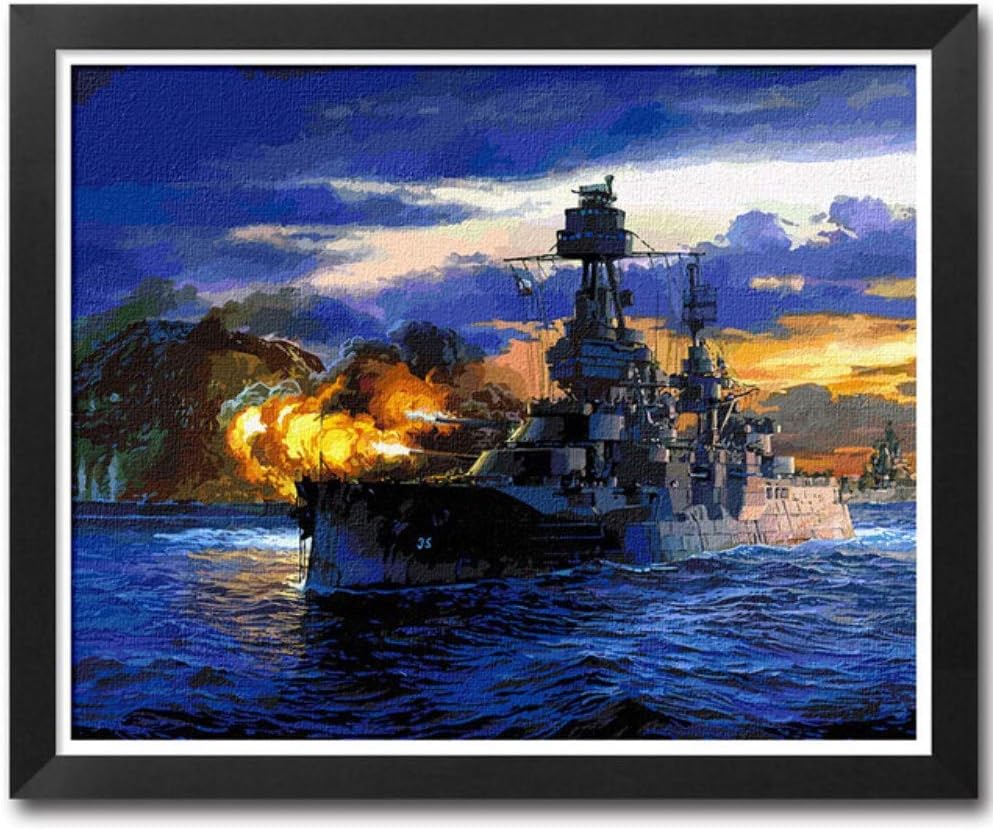 World War Ii Tank Painting By Numbers On Canvas Hand Painted Diy Oil Digital Paint By Number For Living Room Decor