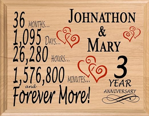 3rd anniversary for wife