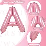 Lingqiang 40 Inch Pastel Pink A Letter Balloon – Foil Balloon A Helium Balloon view 9