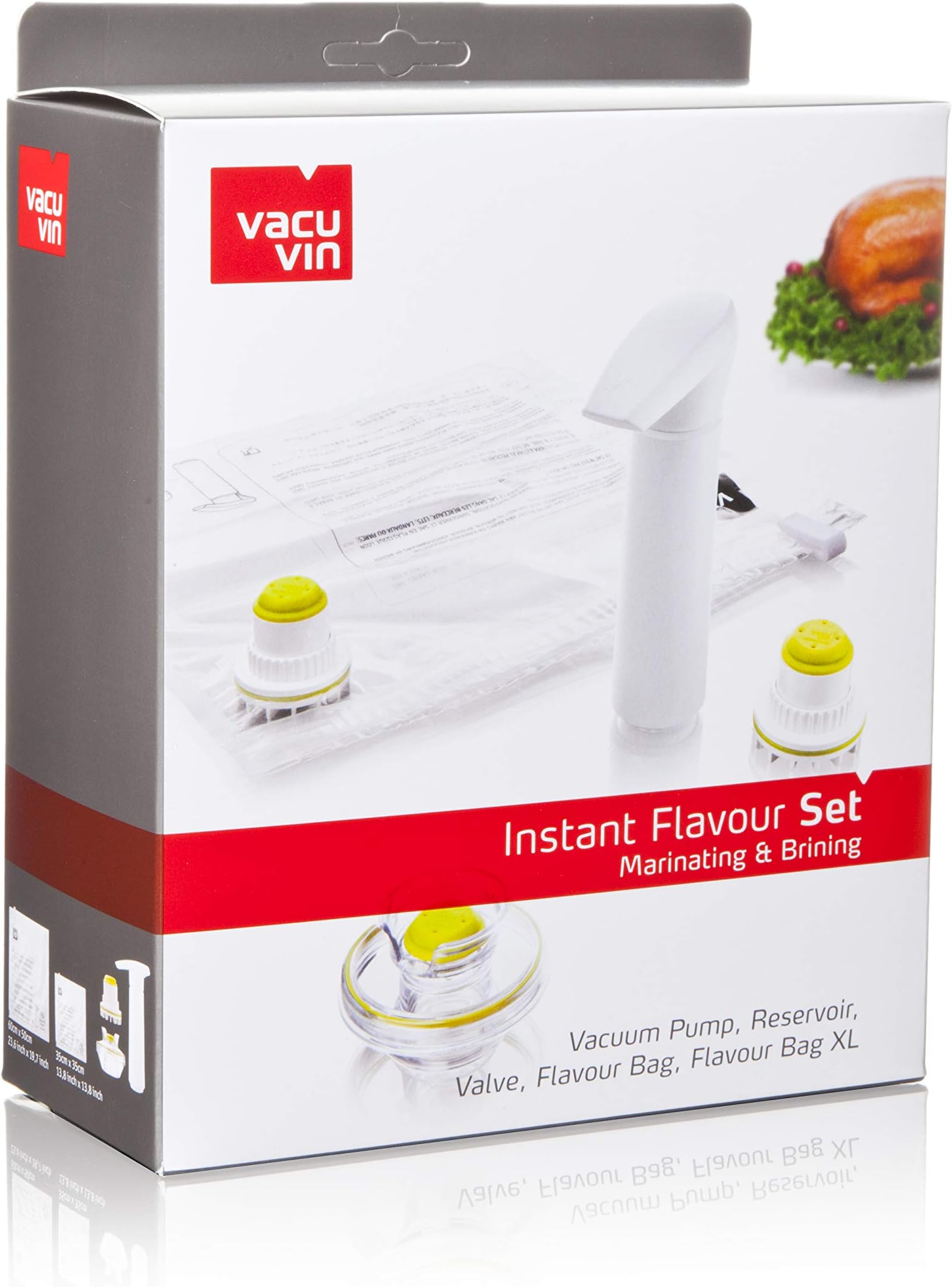 Tomorrows Kitchen "Regular Size Instant Flavour Vacuum Bag, Transparent, 2-Piece
