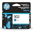 HP 902 Cyan Ink Cartridge | Works with HP OfficeJet 6950, 6960 Series, HP OfficeJet Pro 6960, 6970 Series | Eligible for Instant Ink | T6L86AN
