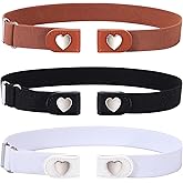 Kajeer Girls Belt Elastic No Buckle Belt for Kid Buckle Free Toddler for Boy Girl Causal Pants Jeans