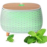 Pinci Essential Oil Diffuser, 400ml Aromatherapy Diffuser, Ultrasonic Diffusers for Essential Oils, Cool Mist Humidifier with 7 LED Color Changing Light and Auto-Off Safety, for Office Home