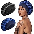 SWEET VIEW Silk Bonnet Satin Bonnet, Silk Hair Wrap for Sleeping, Soft and Comfortable Silk Sleep Cap