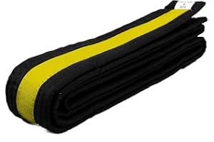 AAMA Martial Arts Belt Mixed Stripe Color Belts and Black Belts - Taekwondo Karate Judo