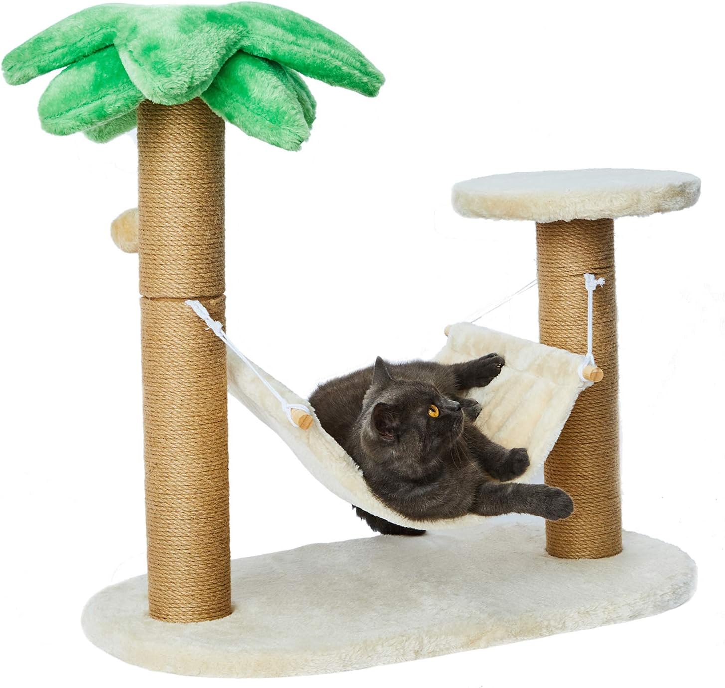 LUCKITTY Small Cat Scratching Posts Kitty Coconut TreeCat