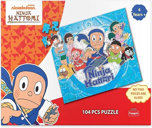 Funskool Ninja Hattori Puzzle 2 in 1 Puzzle (Multicolour , 60 Pieces)