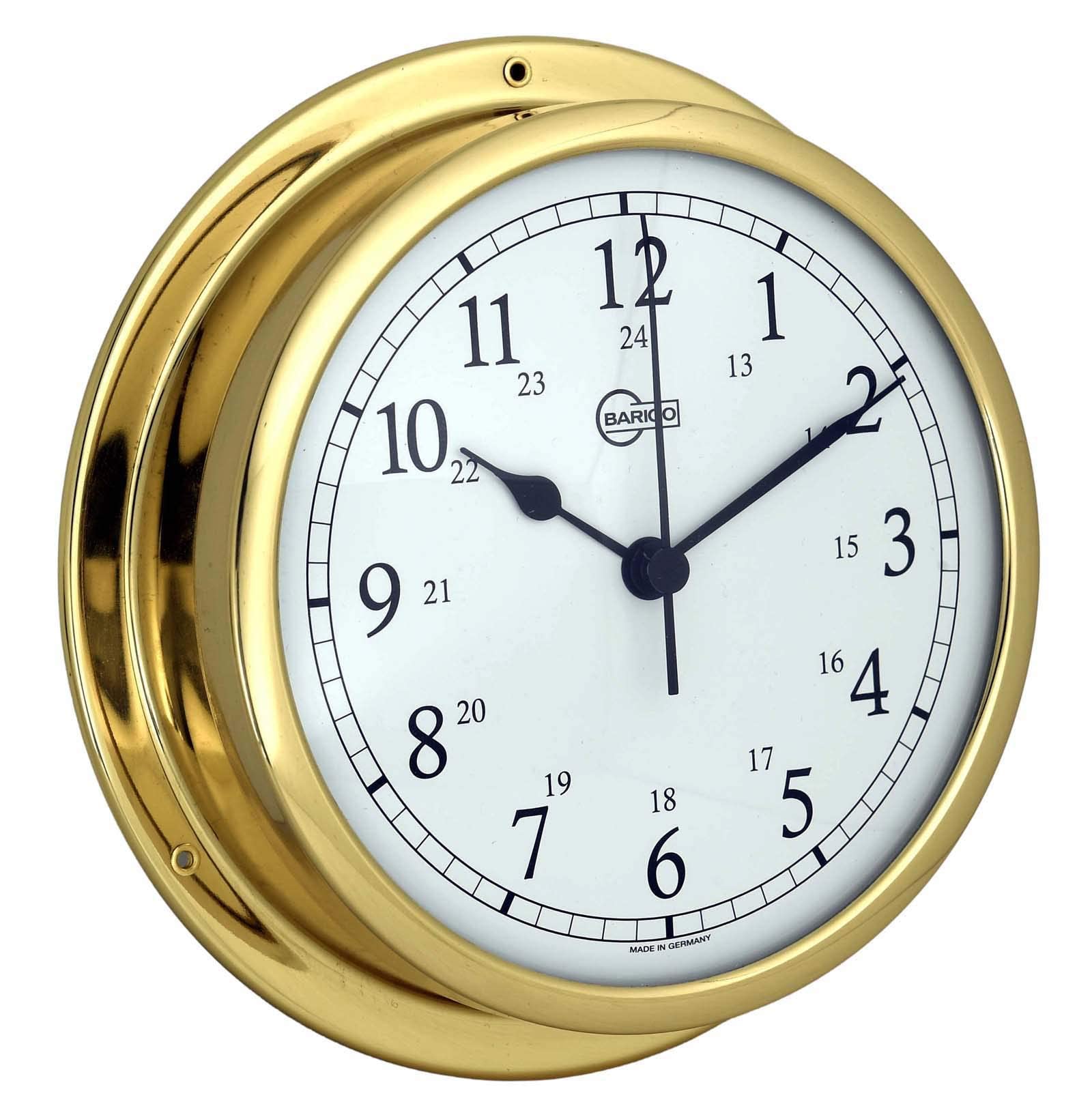 Barigo Viking Ship´s Clock brass 130mm