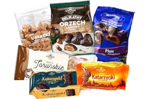 TASTE OF POLAND GINGERBREAD COOKIES BOX (PIERNICZKI). Mix of the most popular gingerbreads from Poland - 6 Count. Packing by Granda.