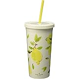Kate Spade New York Women's Lemon Tumbler with Straw