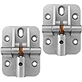 ANTEISI Adjustable 180 Degree Hinges,Locking Hinges 180 Degree,Folding Locking Leaf Table Hinge, Adjustable Folding Bifold Door Hinge,Drop Leaf Support