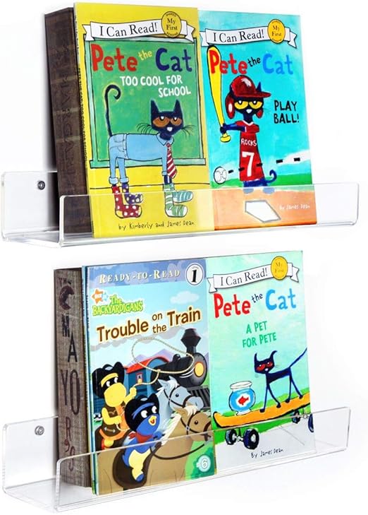 acrylic bookshelf nursery