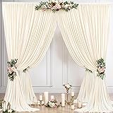 30ftx10ft Wrinkle Free Champagne Backdrop Curtains