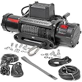 Rough Country 12,000LB PRO Series Electric Winch | Synthetic Rope - PRO12000S, Black
