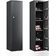 KAER Gun Safe, 59-Inch Tall Gun Cabinet, Home Safe, Large Safe for Home Use, Quick Access, with Drawers and Removable Shelves