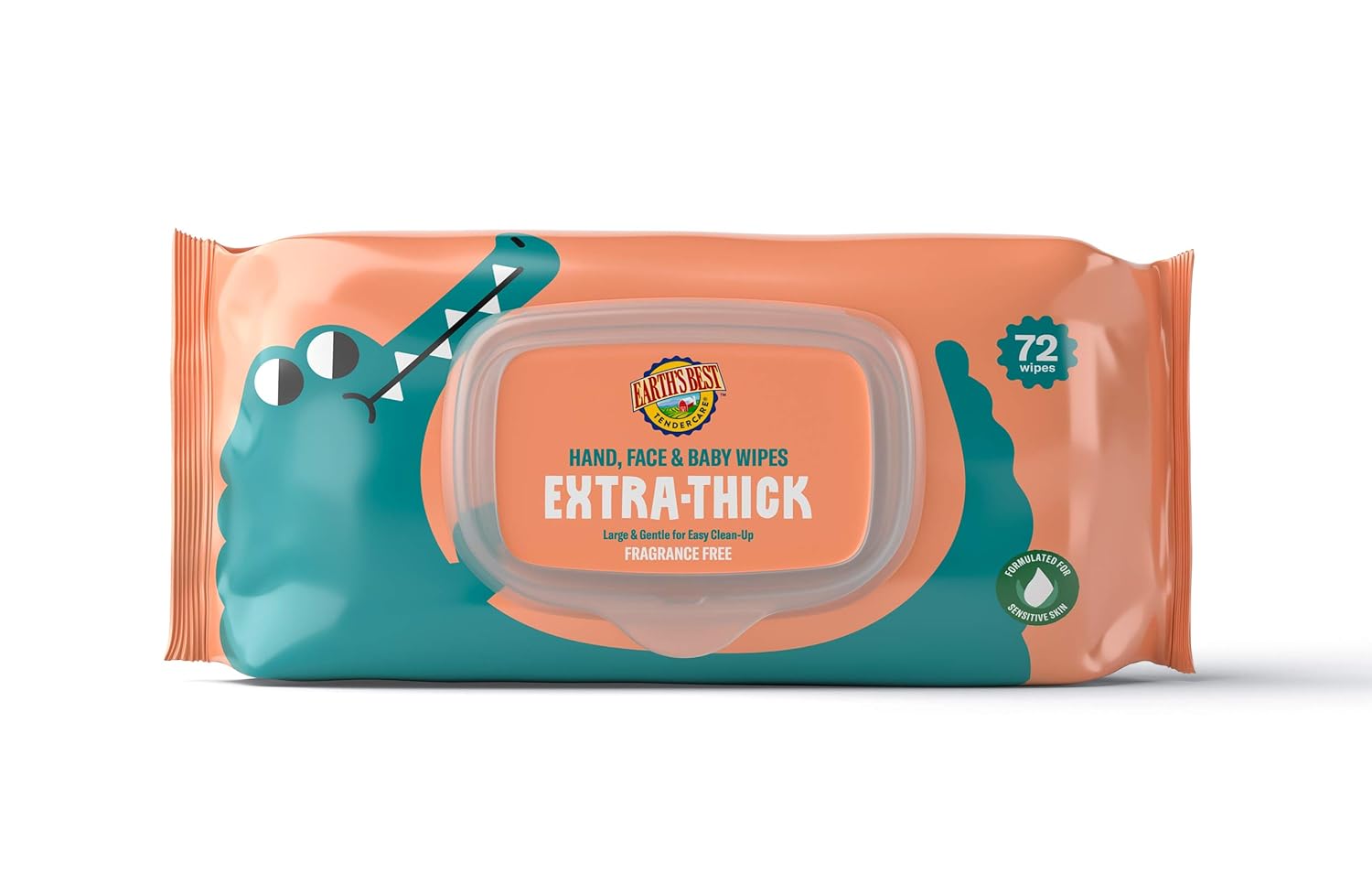 Earth's Best Extra-Thick Baby Wipes 864 Count (12 Packs of 72 Wipes) : Baby