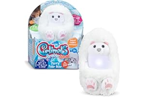 Curlimals Arctic Glow - Perry Polar Bear - Interactive Plush