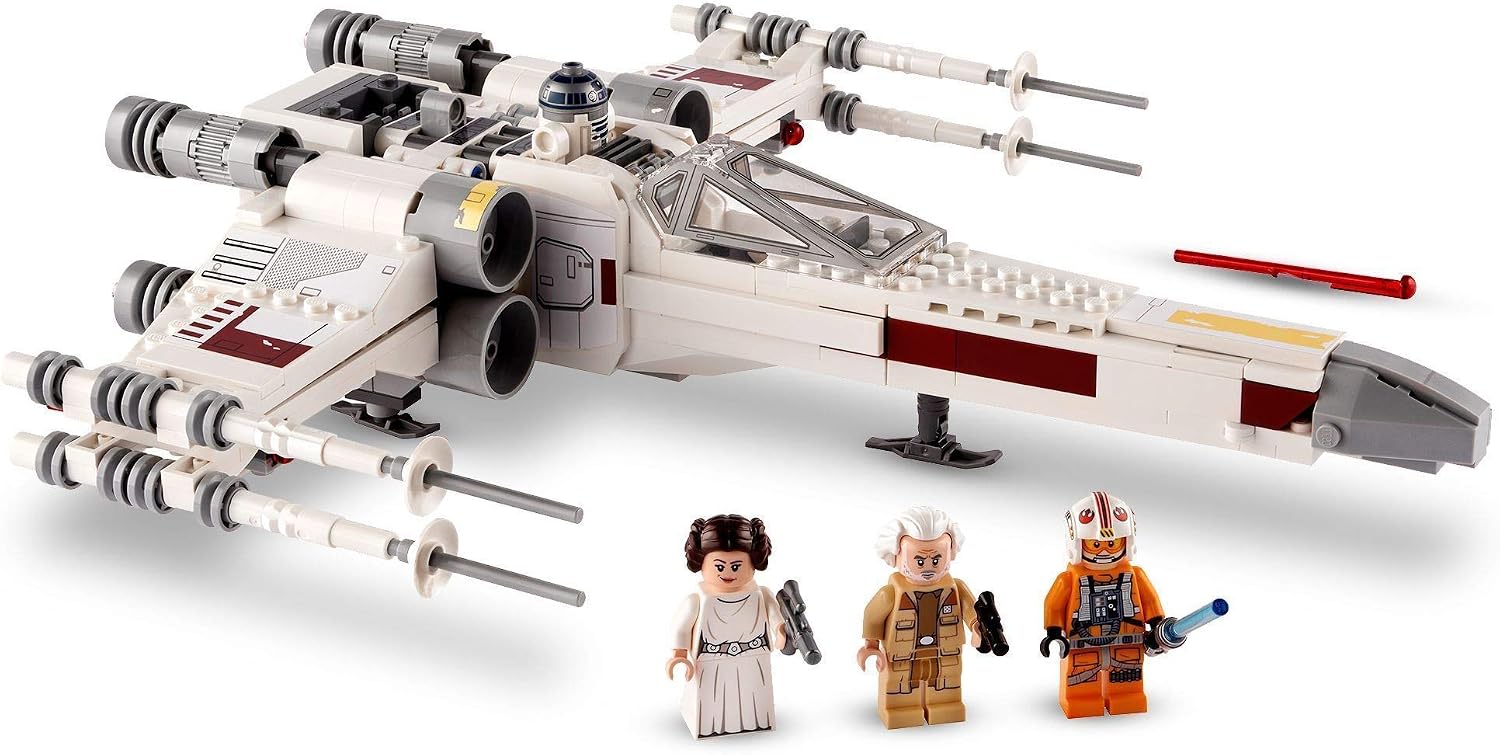 LEGO 75301 Star Wars Luke Skywalker X-Wing Fighter Toy with Princess Leia and R2-D2 Droid Figure, Multicolor, standard size - Image 3