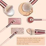 Start Makers Glamour Gaze 13Pcs Marble Makeup Brush Set Crystal Handles view 4