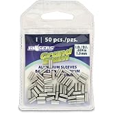 HI-SEAS Grand Slam Aluminum Fishing Line Crimp Sleeves - Retail Pack, Durable and Strong Crimps for Monofilament 40lb Test up to 600lb Test for Saltwater Fishing Leaders
