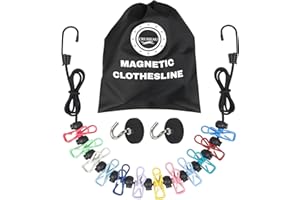CRUISEAU Magnetic Clothesline for Cruise Stateroom, Rubber Coated Non-Scratch Strong Magnets, Ship Approved Clothesline for Cruise Ship Essentials 2025