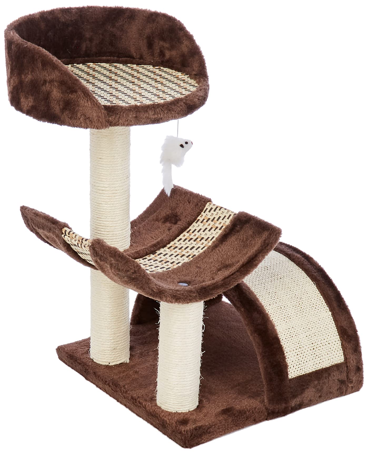 Kerbl Cat Tree Safari, 38 x 38 x 60 cm, Dark Brown