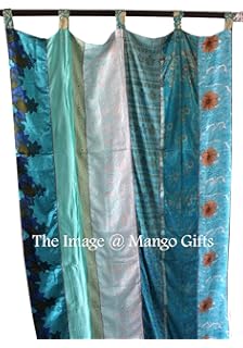 Curtains Drapes Valances Home Garden Indian Old Sari Multi