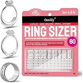 Ring Sizer Adjuster for Loose Rings, 60 Piece Set with 3 Styles (Spiral Coils, Ring Guards, Sizing Strips), Silicone Ring Guards Fits Ring Widths 1-10mm, Invisible Resizing Solution for Women &amp; Men