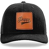 Daddy Hat,Pappy Trucker Hat Structured Classic Adjustable Papa Snapback Baseball Cap Black