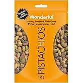 Wonderful Pistachios, No Shells, Honey Roasted, 155 g Resealable Pouch