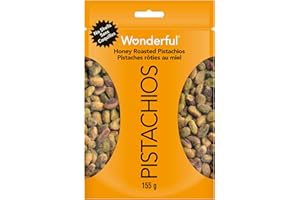 Wonderful Pistachios, No Shells, Honey Roasted, 155 g Resealable Pouch