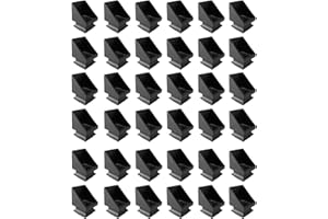 AAqq Decor 36-Pack Iron Baluster Shoes Square Railing Shoes Stair Spindles for Staircase Slant Shoes with Screw for Use with 1/2 Inch Staircase Balusters(A-Bevel-36)