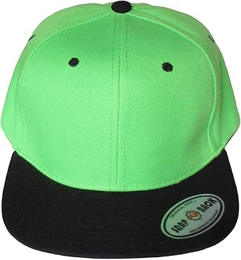 plain green snapback hat