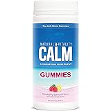 Natural Vitality Calm, Magnesium Citrate Supplement, Anti-Stress Gummies, Raspberry-Lemon 120 Gummies (Packaging May Vary)